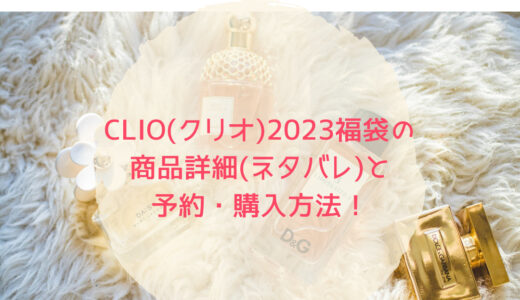 CLIO(クリオ)2023福袋の商品詳細(ネタバレ)と予約・購入方法！